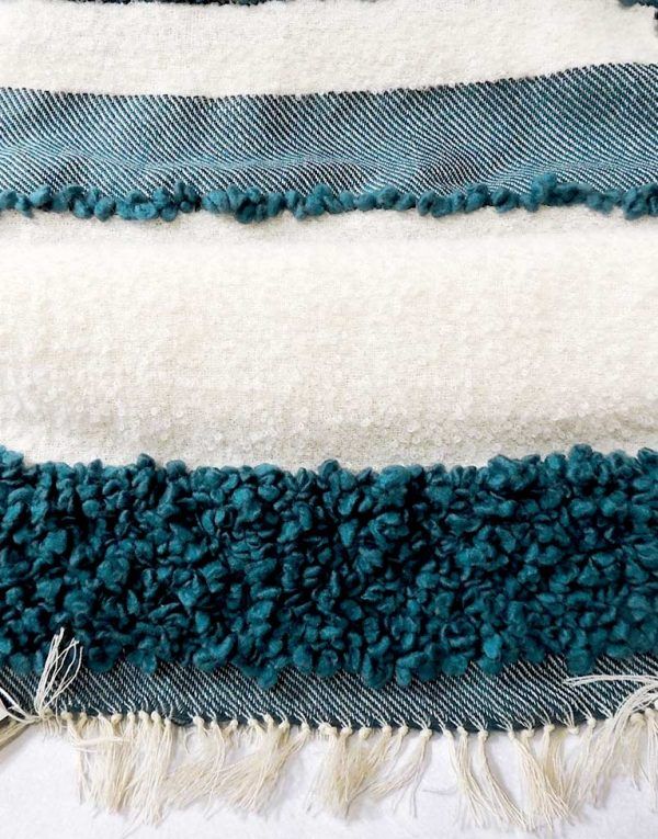 bufanda los fueguitos artesanía textil hecha en telar manual rir&co