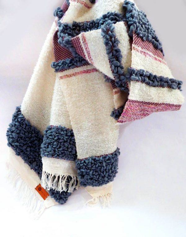 maxi bufandas de lana artesanales los fueguitos