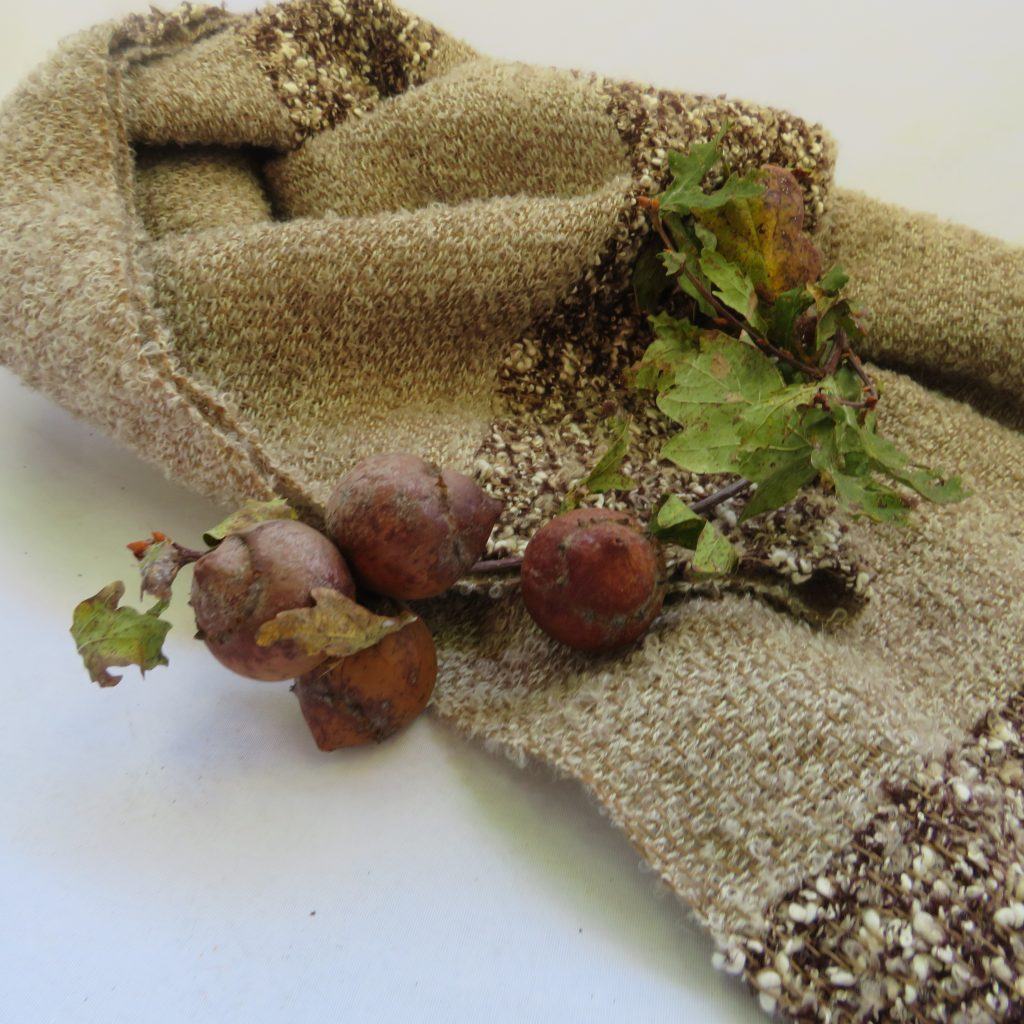 Bufandas de lana artesanal artesanía textil diseño- Colección Quercus- Inspiración. Inés RiR