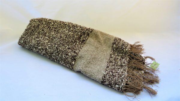 Maxi bufandas artesanales tejidas a mano en telar manual colección Quercus