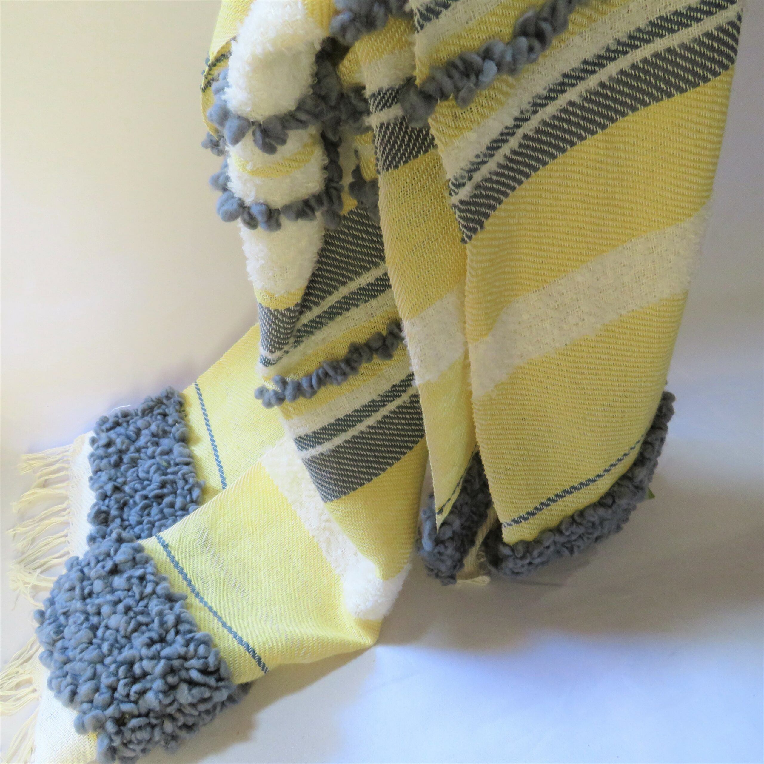 estropeado Sin valor Oferta Maxi bufanda artesanal de lana Los Fueguitos amarilla – RIR&Co