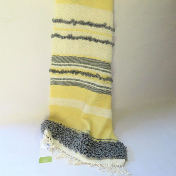 maxi bufanda de lana artesanía textil hecha a mano inés rir & co