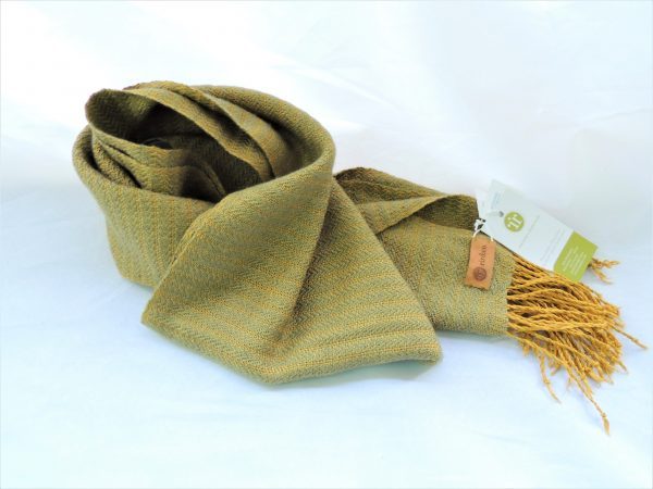 bufanda artesanal lino seda
