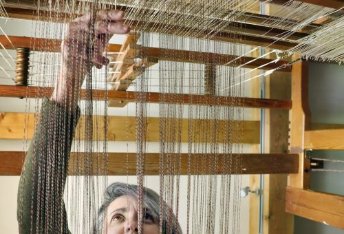 Inés Rodríguez tejidos con fibra óptica innovación artesanía textil